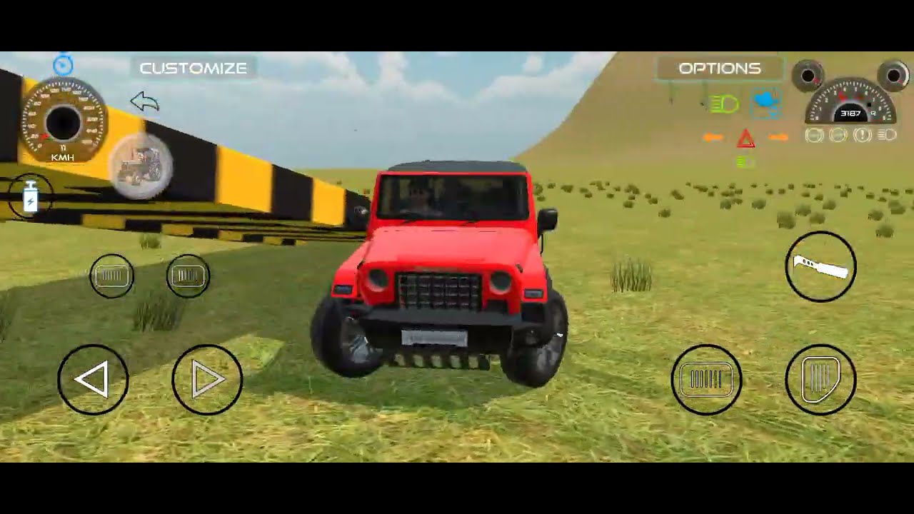 Driving a car 🚗 through a loop road 🛣️ 