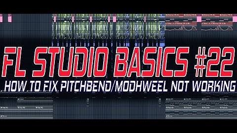 FL Studio Basics #22 - How To Fix Pitchbend/Modwheel Not Working