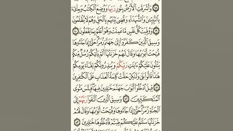أواخر سورة الزمر للقارئ علاء الدين غزاوي