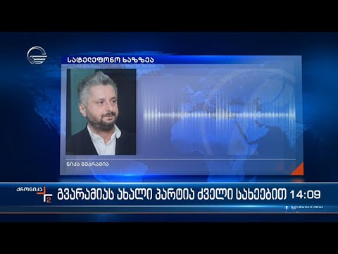 გვარამიას ახალი პარტია ძველი სახეებით