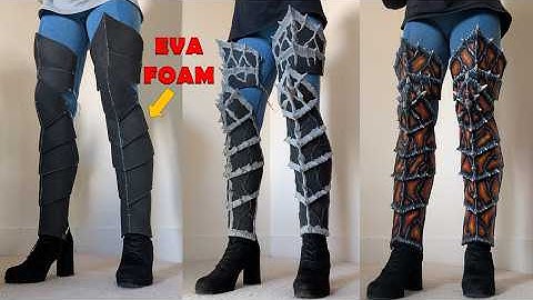 Making EVA Foam Leg Armour - Cosplay Tutorial