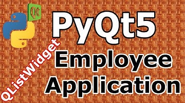PyQt5 Making Employee Application with QListWidget