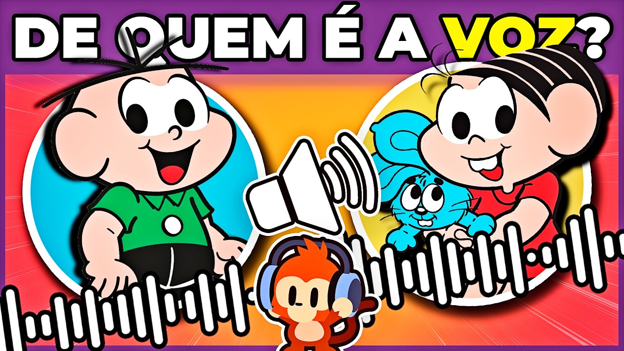 👧🏻🔴TURMA DA MÔNICA | DE QUEM É A VOZ 🔊 | Adivinhe o personagem pela voz #quiz #macaquiz 🐵