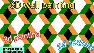 WALL PAINTING ART EASY 3D WALL DECORATION | CARA CAT TEMBOK 3D MUDAH DAN PRAKTIS 3D PAINTING 2021