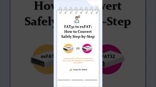 Convert FAT32 to exFAT without Losing Data#usb #externalharddrive