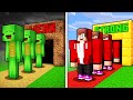 Mikey vs JJ Bodybuilder Army Survival Battle in Minecraft (Maizen)