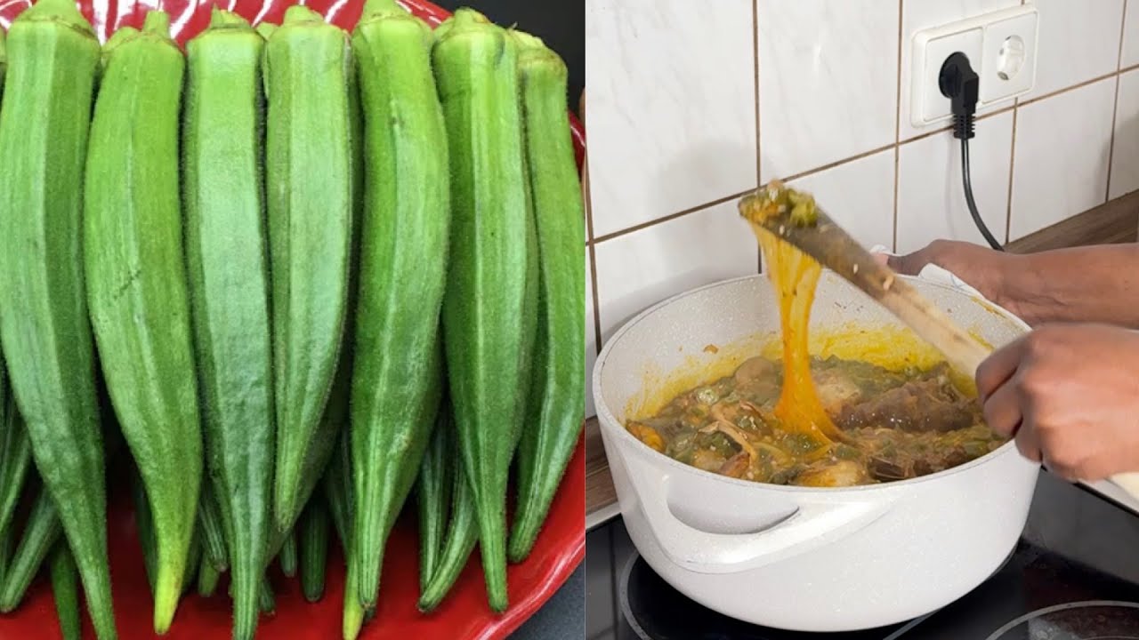 Готовим бамию в первый раз | Давайте вместе научимся готовить вкусный ГОМБО простым способом |💞
