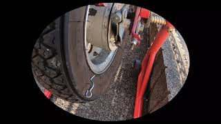 AB27モンキー　あと数分というとこで…　パンク修理