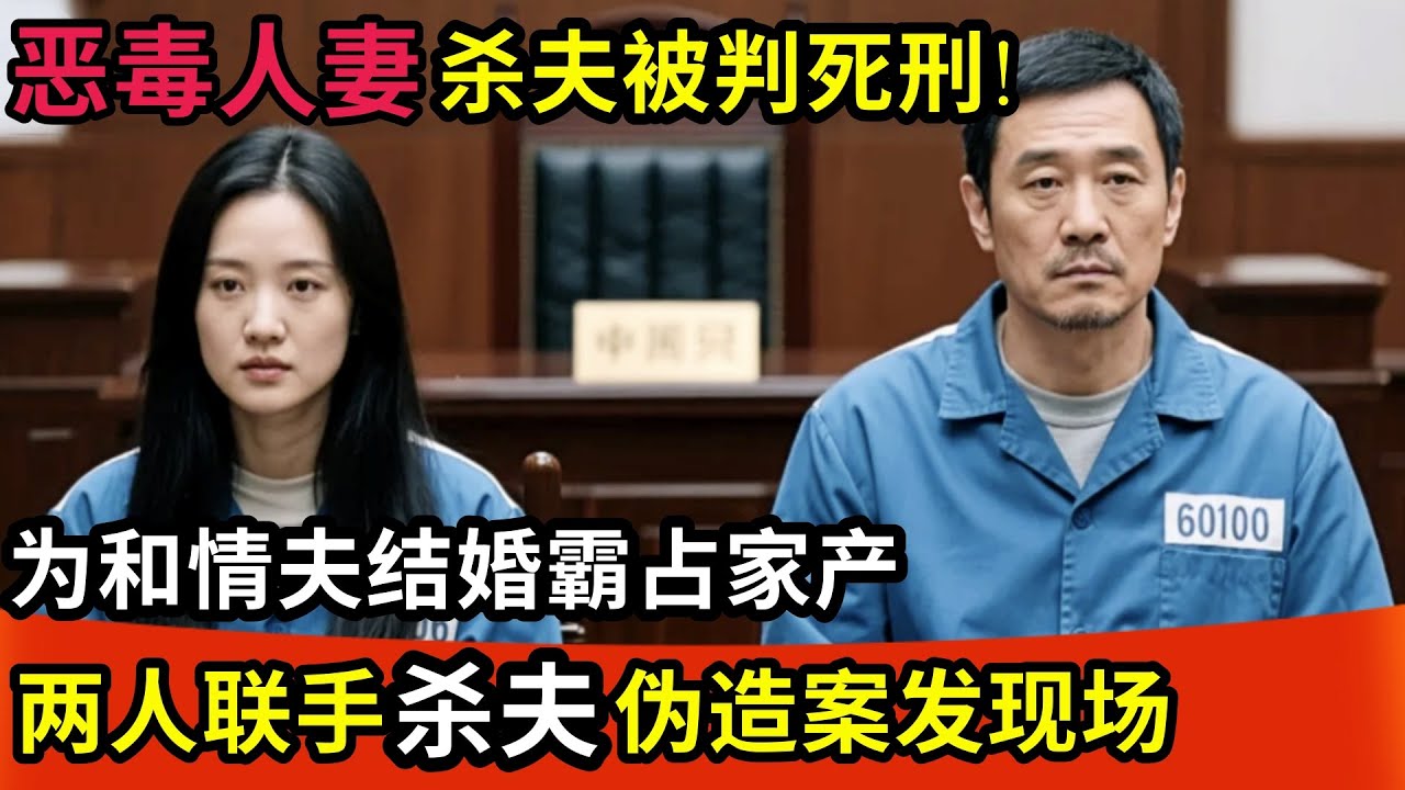恶毒人妻杀夫被判死刑!只因想和情夫结婚霸占家产,联手杀夫伪造现场,一个表情就让警方看出端倪!