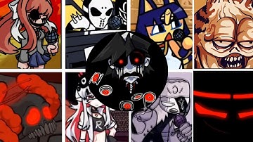 FNF - Monochrome v2 But Every Turn A Different Character Sings It