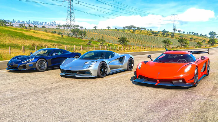 Lotus Evija vs Rimac Nevera vs Koenigsegg Jesko (1600 hp) | Forza Horizon 5
