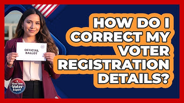 How do I correct my voter registration details?