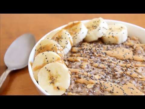 Peanut Butter Banana Oatmeal | Breakfast Recipe