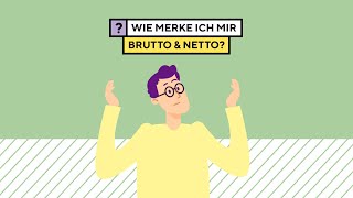 Wie merke ich mir brutto & netto – Finanzisch