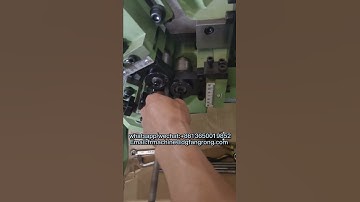 Iron pipe thread rolling machine #thread #steel #pipe #metal #manual #rolling #sewing #machine