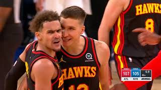 Trae Young hits the clutch game-winning floater and silences the Knicks' crowd