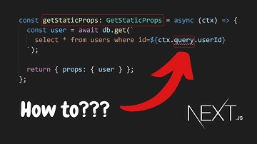 Next.js query params inside getStaticProps (Incremental Static Regeneration)? One alternative...