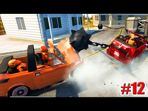 ДЕРЕВЕНСКИЕ МАНЕКЕНЫ BeamNG drive КРАШ ТЕСТ (Crash test) 12 серия
