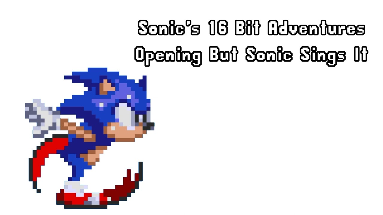 Sonic's 16 Bit Adventures: вступительная песня, но её поёт Соник (тест кавера RVC)