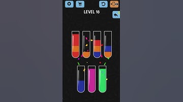 Water Sort color puzzle All Lvl 16 Gameplay TOP GAMES #Shorts
