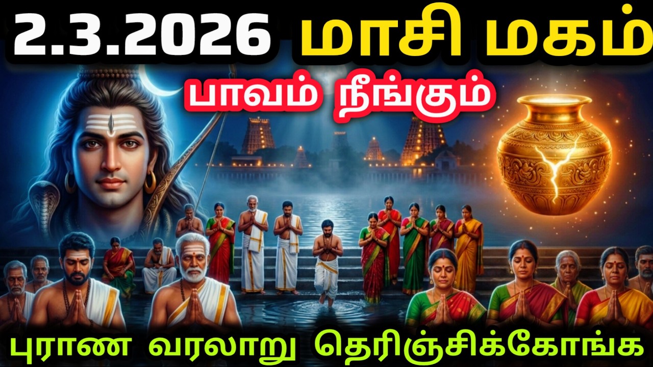 இன்று 2.3.2026 மாசி மகம் - புண்ணிய பலன்களைப் பெற்றுத் தரும் வழிபாடு, விரத முறை | Masi Magam 2026