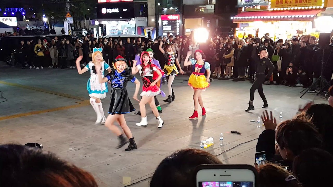 20181031 드림캐쳐 (Dreamcatcher) - Good Night (할로윈버스킹 @신촌)