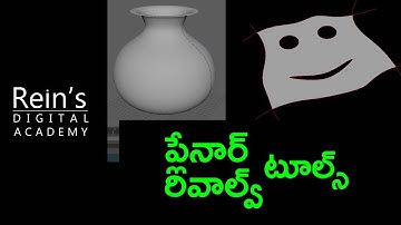 21. Planar, Revolve tool in Surfaces. Maya modeling Tutorial for beginners in Telugu