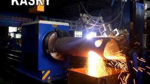 5 axis cnc pipe plasma cutting beveling machine KR XY5