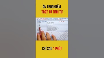 Ăn trọn 0,2 điểm câu hỏi về trật tự tính từ #shorts