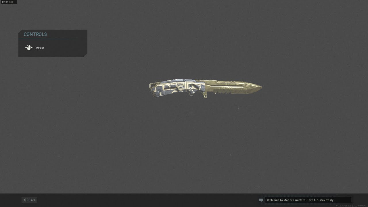 Gold on my combat knife (Modern Warfare) - YouTube