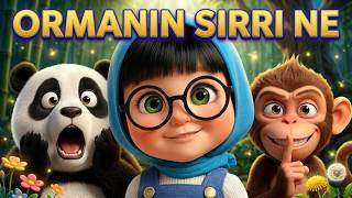 🐼🐒👧 Si̇hi̇rli̇ Orman Macerasi Bao, Kiki Ve Zuzu - Eğlenceli Çocuk Şarkısı 🎶✨