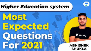 09:00 PM - Crack JRF 2021 | Higher Education System by Abhishek Shukla | Most Expected Questions