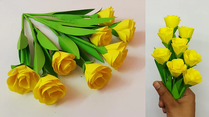 How to Make Realistic and Easy Paper Roses Complet...