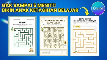 Cara Membuat Worksheet Maze Game di Canva | Permainan Labirin Seru untuk Anak!