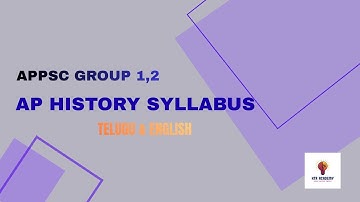 AP HISTORY SYLLABUS EXPLAINED APPSC GROUP 1, 2 #appsc #appscgroup2 #appscgroup1 #aphistory #groups