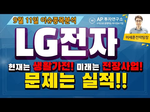 LG전자(066570) - 현재는 생활가전!! 미래는 전장사업!! 문제는 실적!!