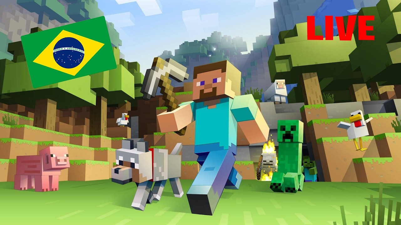Minecraft bedrock e mcpe live com inscritos ao vivo - YouTube