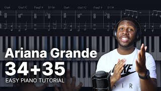 Ariana Grande - 34 35 Easy Piano Tutorial