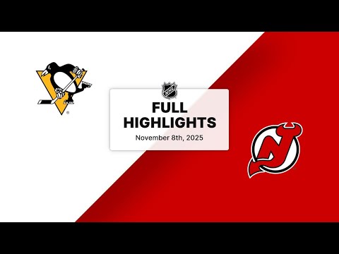 NHL Highlights | Penguins vs. Devils | November 08, 2025