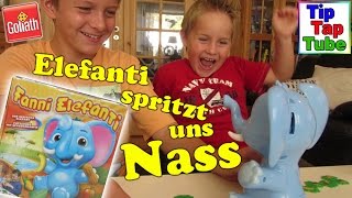 Fanni Elefanti Spielzeug auspacken und spielen Kindervideo mit Ash und Max Kanal für Kinderkanal screenshot 1