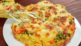 Potatoes and eggs! I have never eaten such a easy and delicious dinner like this before!