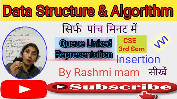 AKUPYQ | DSA | Queue Data Structure | Linked Representation Of Queue | Insert Operation | DS | AKU