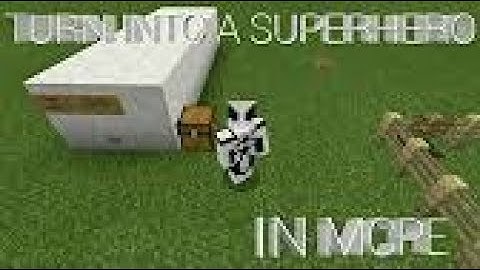 BECOME A SUPERHERO IN MCPE | No Mod | just using command block