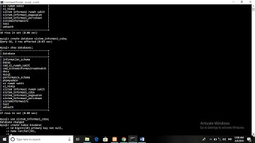 Cara membuat Tabel pada CMD XAMPP Database | Informatic Engineering
