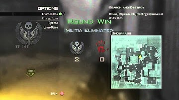 MW2 Gamebattles Match: 1v1 SnD Sneaky Badger Vs. rush - Map 2 on Underpass