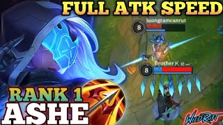 ASHE NEW META BUILD ABUSE! PERFECT COMEBACK MVP PLAY - TOP 1 GLOBAL ASHE BY Luongtamcanrut-WILD RIFT