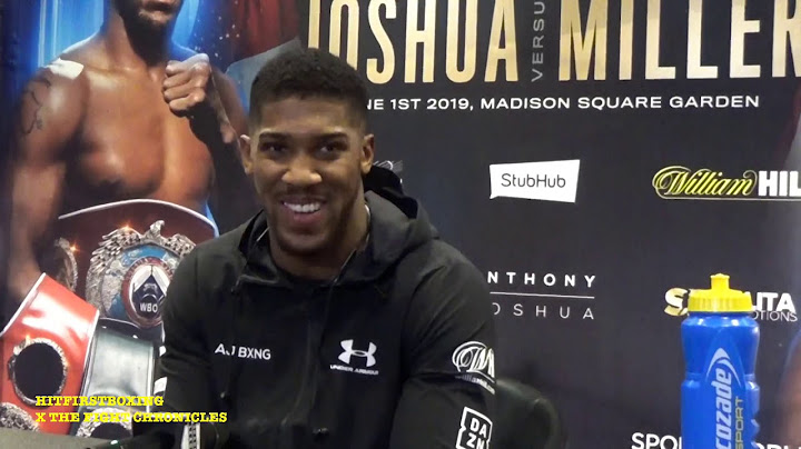 AJ DISSES LENNOX LEWIS #DAZN