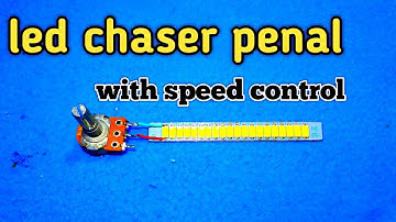 No ic 3 transistors running led chaser with speed controller | bc547