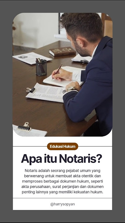 #Notaris #AkteOtentik #EdukasiHukum #LayananNotaris #HukumUntukUmum #NotarisIndonesia #KontenEdukasi