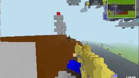 Testing m4 Gold skin SMG (Download Link) -OpenSpades- (video acelerado al doble (Lag)| AoS Francocio